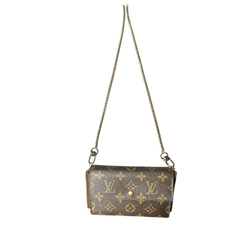 Louis Vuitton Monogram Wallet With Temporary  Crossbody & Phone Holder Kit - Picture 7 of 14